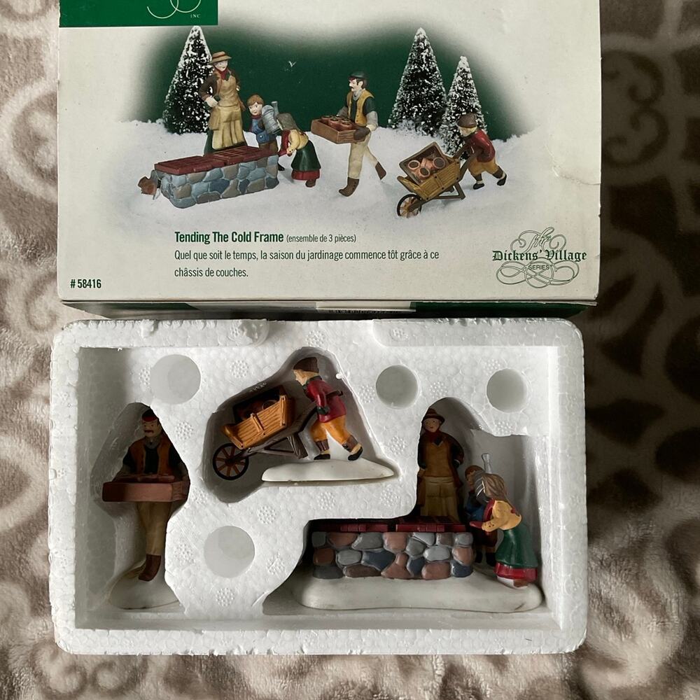 Tending the cold frame department 56 Dickens‎ Village series, unused